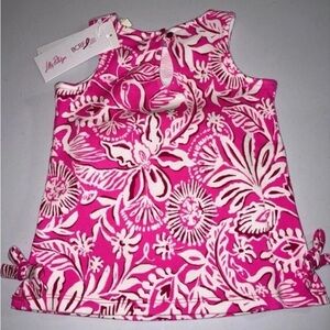 Lilly Pulitzer Pink and White Floral Top